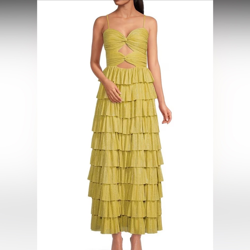 Gianni Bini Yellow/Chartreuse Gown - Picture 2 of 4